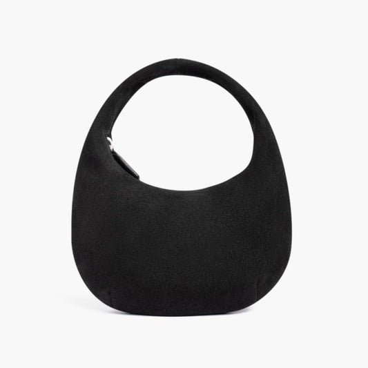 Mini Crescent | Black Suede