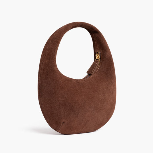 Mini Crescent | Chocolate Suede