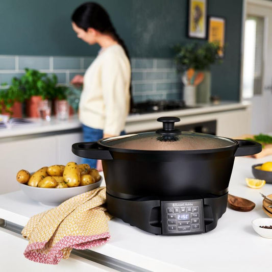 6.5L Electric Multicooker, 8 Functions, Dishwasher-Safe Parts