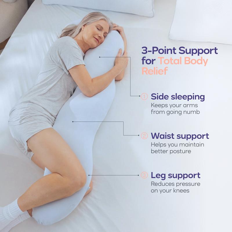 Full Body Ergonomic Support Pillow for Sleep & Pain Relief