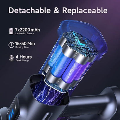 High-performance cordless vacuum cleaner