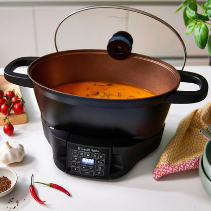 6.5L Electric Multicooker, 8 Functions, Dishwasher-Safe Parts
